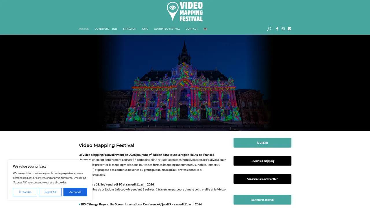 Screenshot de Video Mapping Festival