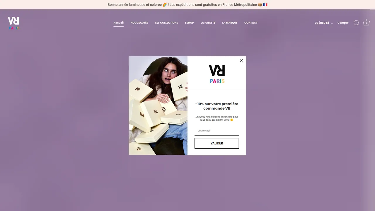 Aperçu du site Virginie Riou