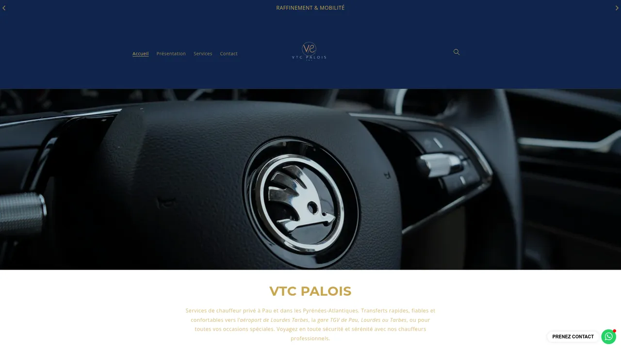 Aperçu du site vtc-palois.com