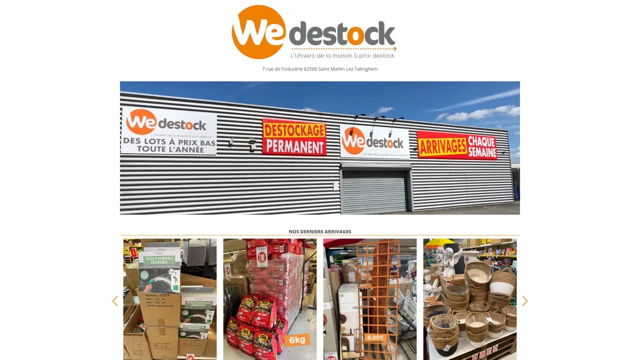 Screenshot de Wedestock : Destockage en ligne pour la maison