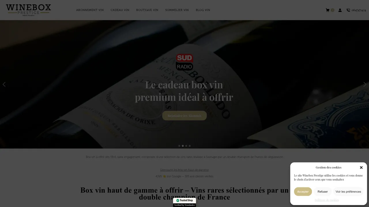 Screenshot de Winebox Prestige