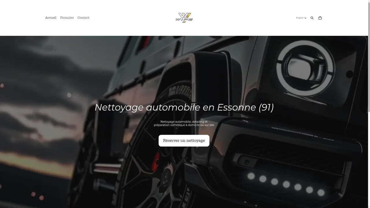Aperçu du site Wipe