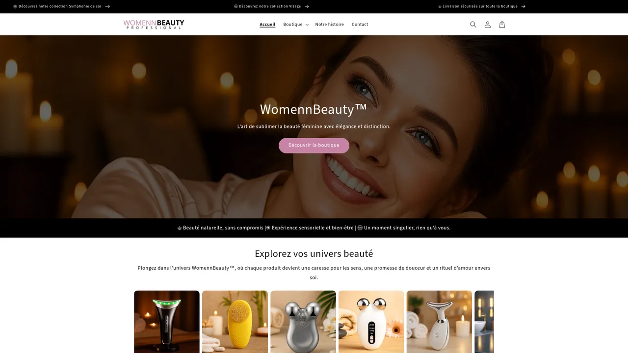 Aperçu du site womennbeauty.com