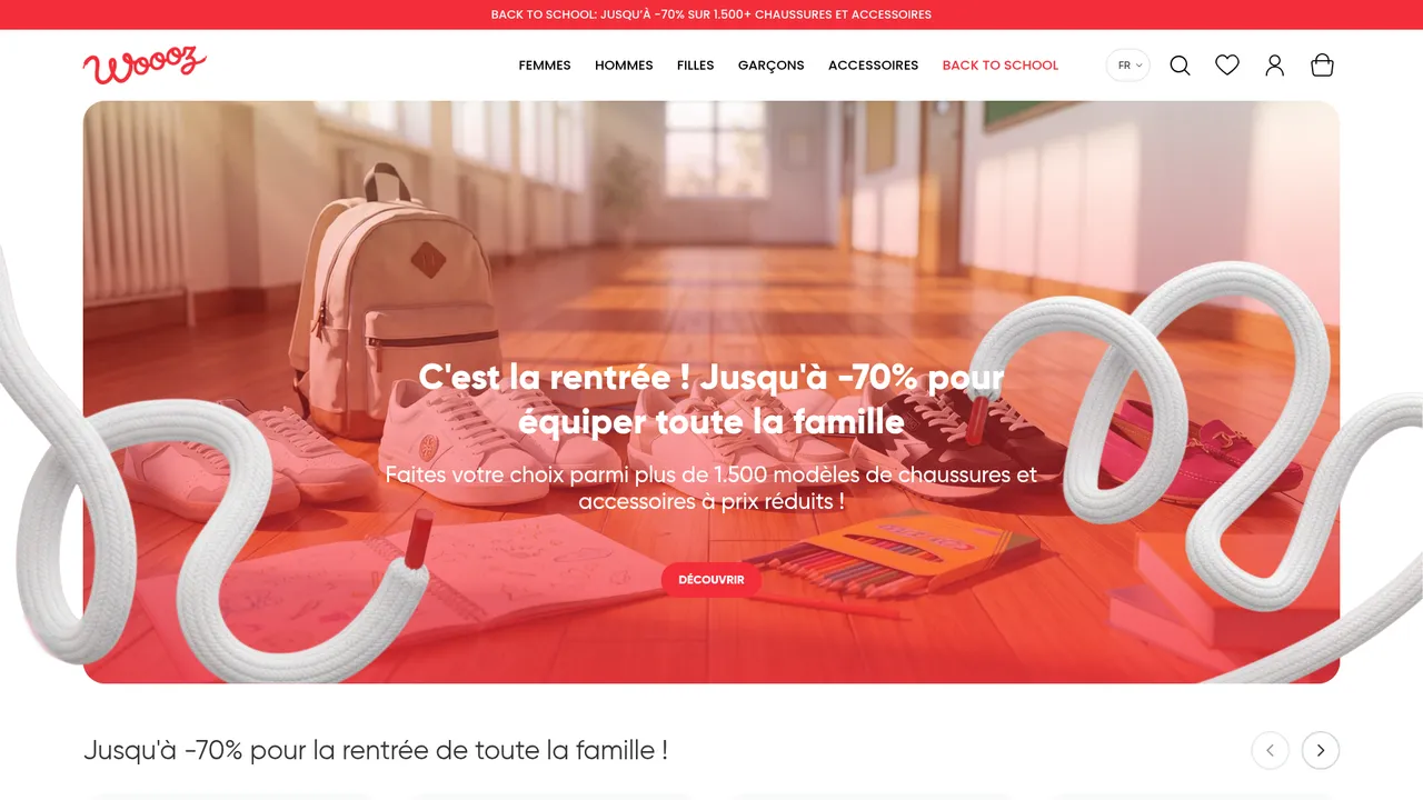 Screenshot de Woooz - Chaussez votre famille en 5min top chrono !