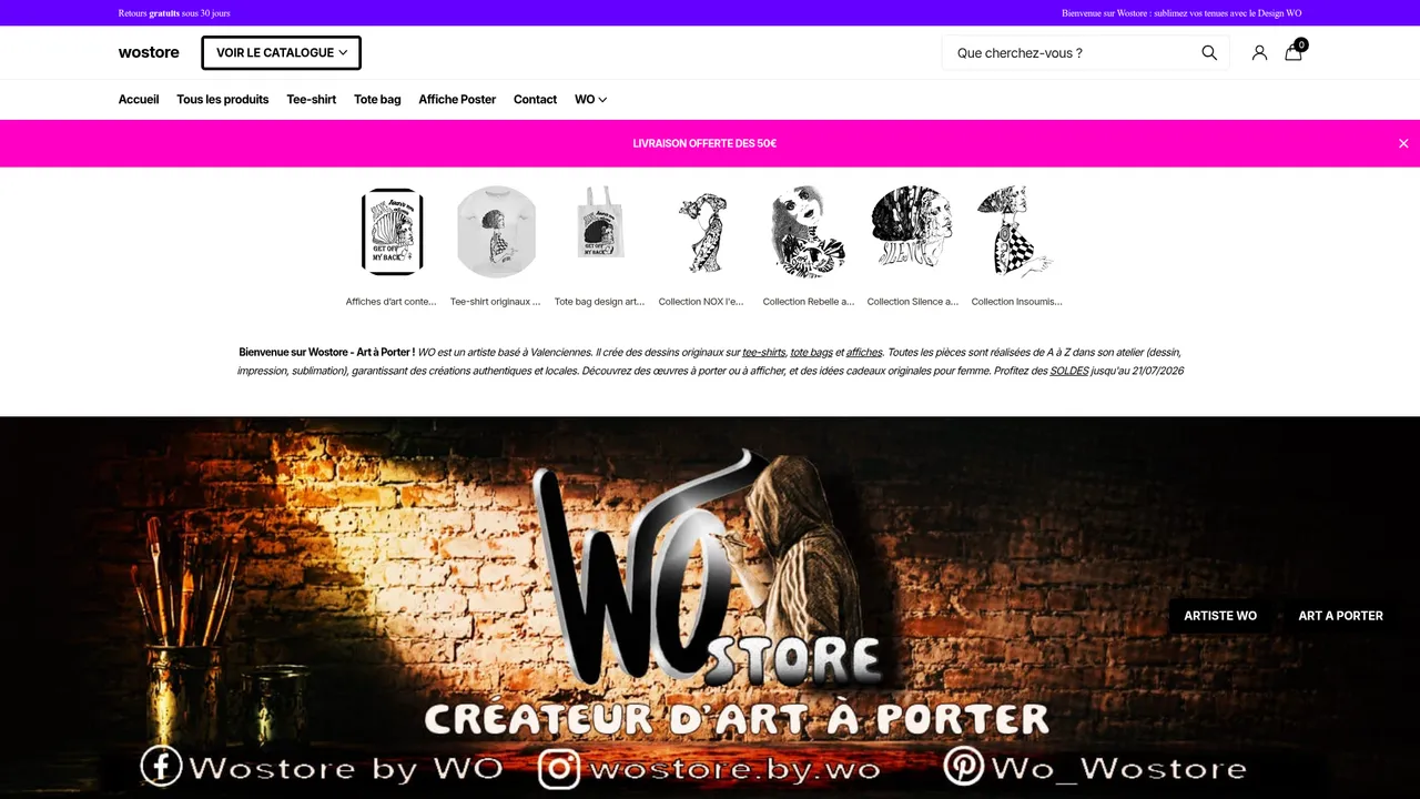 Screenshot de wostore
