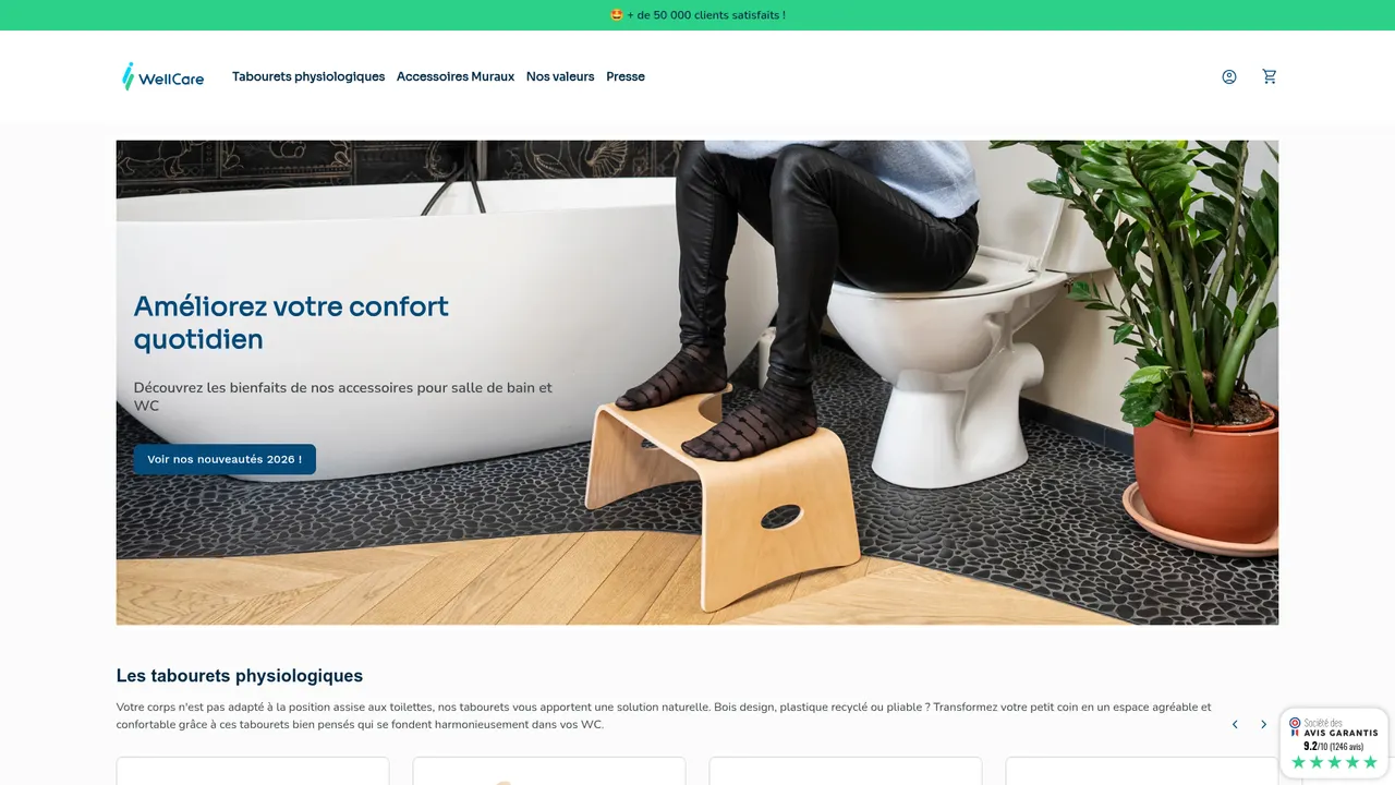 Screenshot de www.laboutiquedeswc.fr