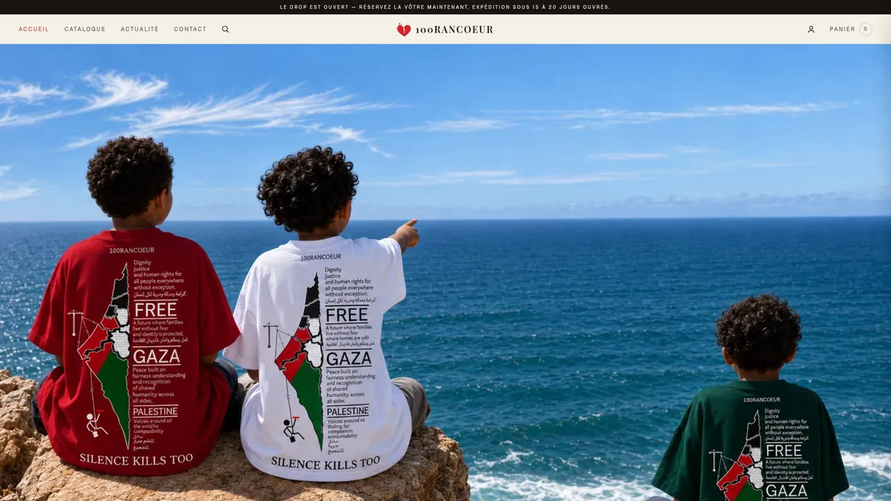 Screenshot de www.100rancoeur.com