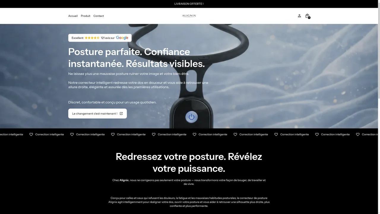 Screenshot de www.alignixpro.com