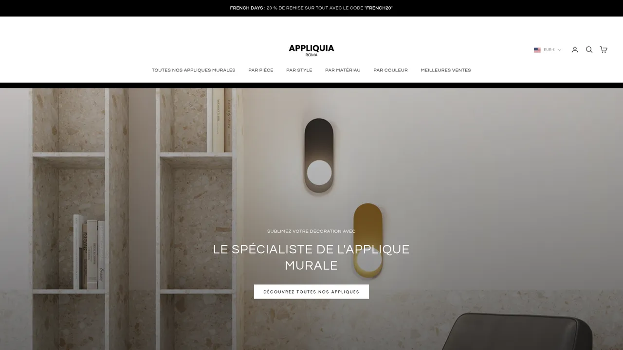 Screenshot de www.appliquia.com