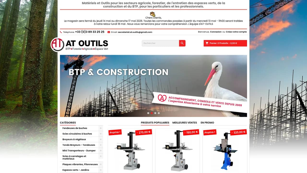 Screenshot de www.at-outils.fr