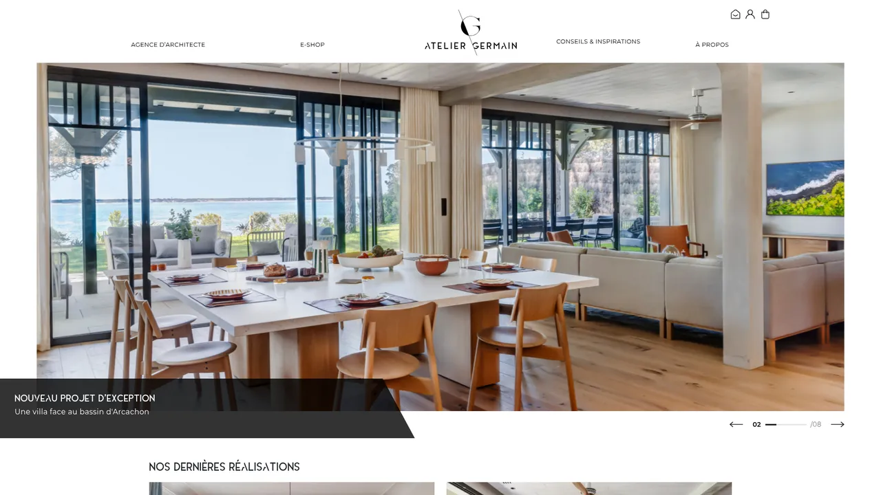 Screenshot de www.ateliergermain.com