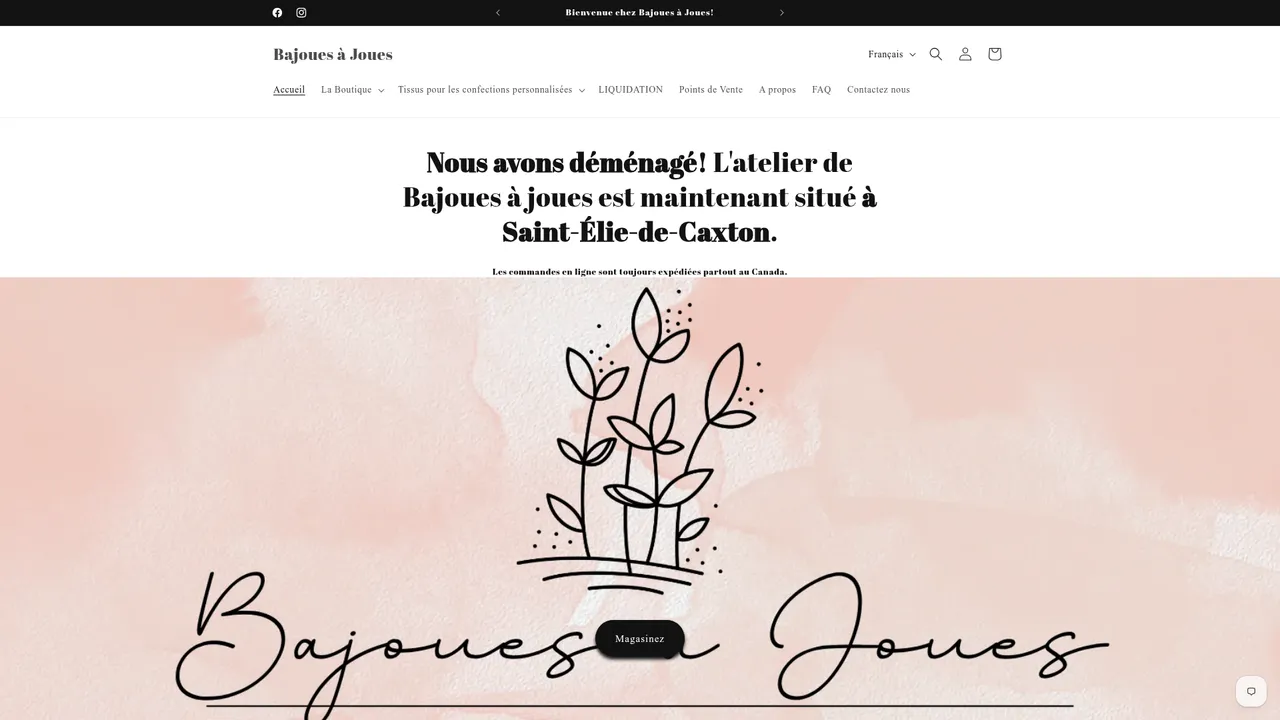 Screenshot de www.bajouesajoues.com
