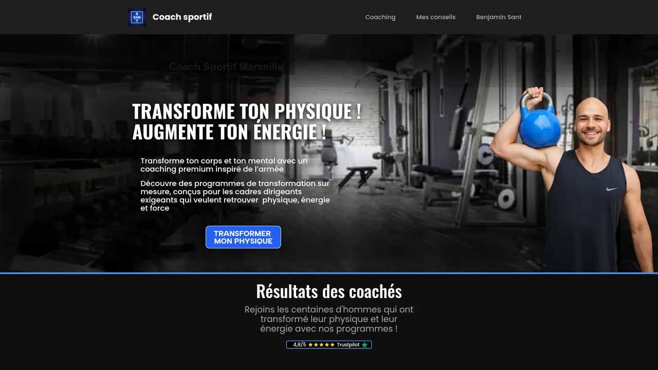 Screenshot de www.benjaminsant.fr