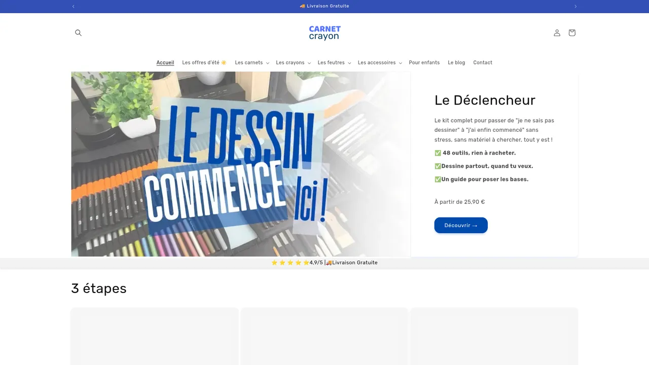 Screenshot de www.carnetcrayon.com