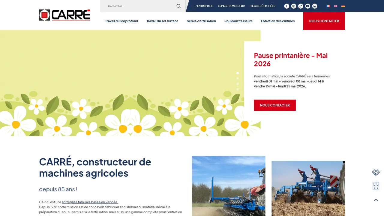 Aperçu du site www.carre.fr