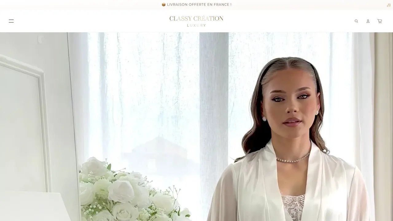 Screenshot de www.classycreation-luxury.fr