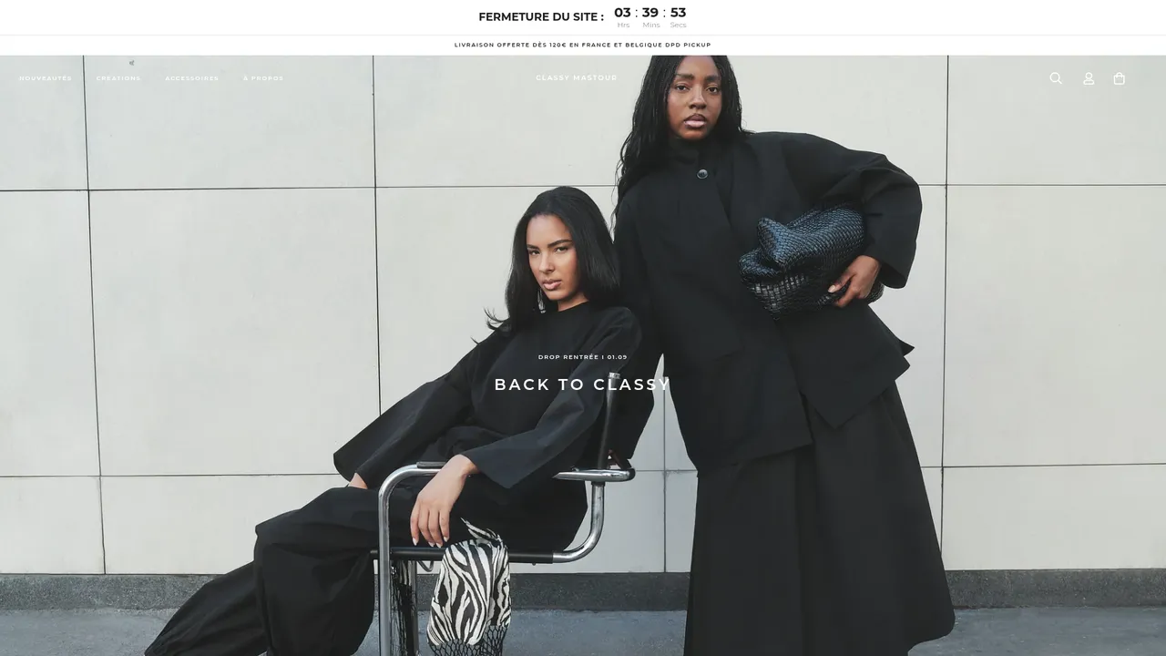 Screenshot de www.classymastours.com