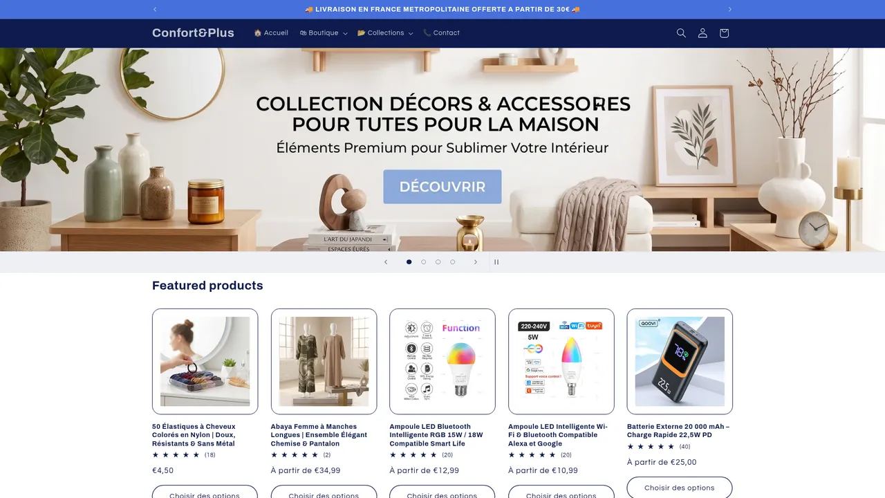 Screenshot de www.confortplus91.com