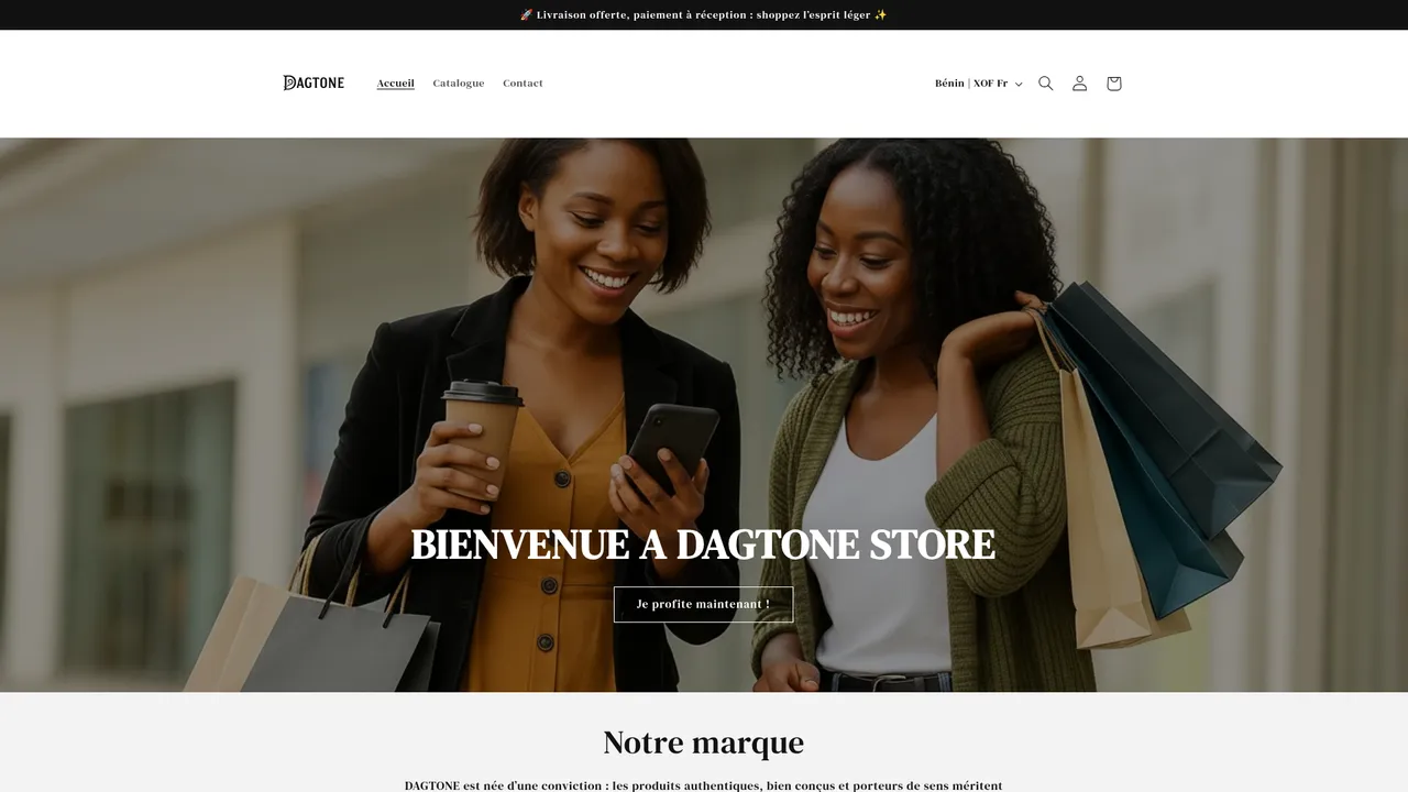 Screenshot de www.dagtone.com