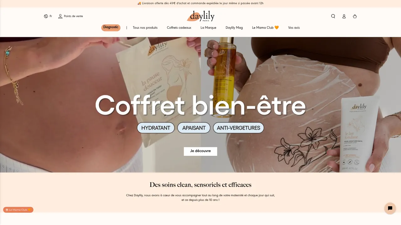 Aperçu du site www.daylilyparis.com
