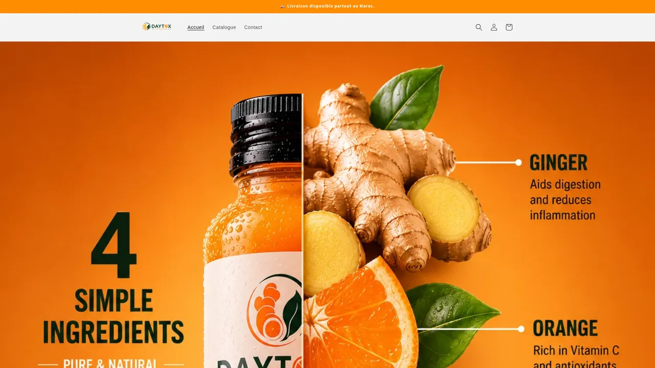 Screenshot de www.daytox.net