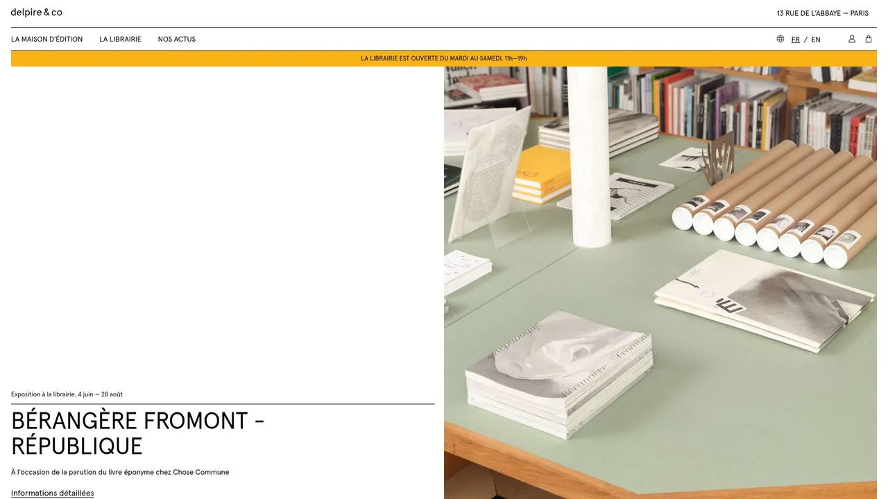 Screenshot de www.delpireandco.com