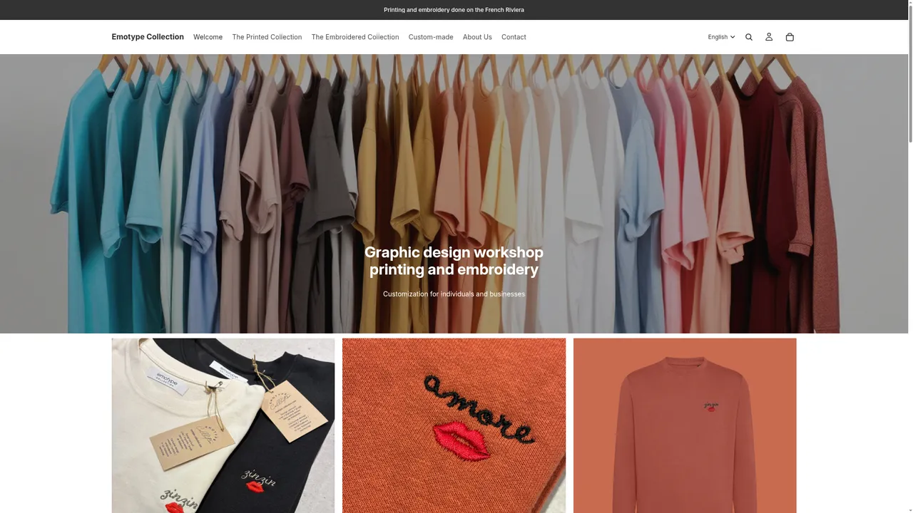 Screenshot de www.emotype-collection.com