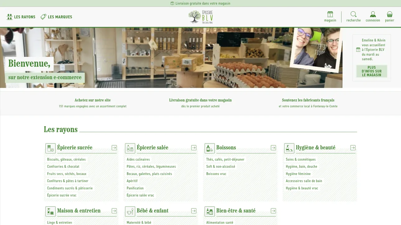 Aperçu du site www.epicerie-blv.com
