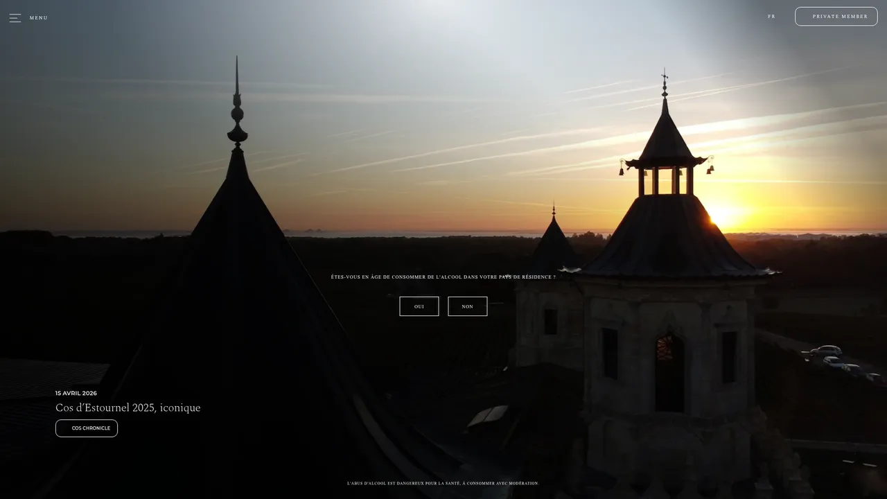Screenshot de www.estournel.com