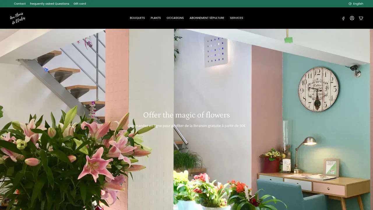 Screenshot de www.fleursdelenclos.com