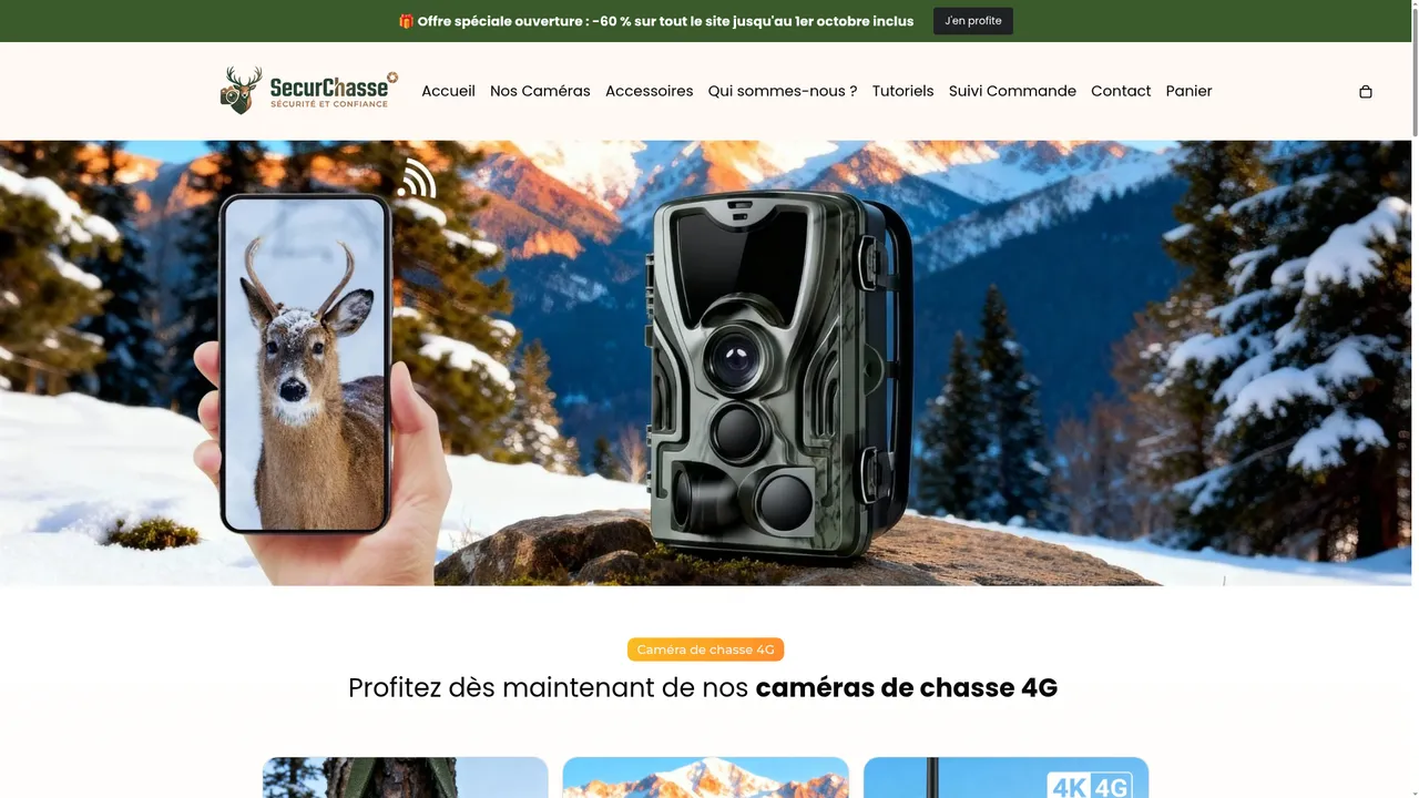 Screenshot de www.forest-chasse.com