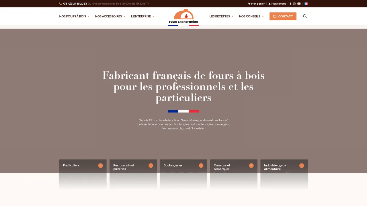 Screenshot de www.fourgrandmere.com