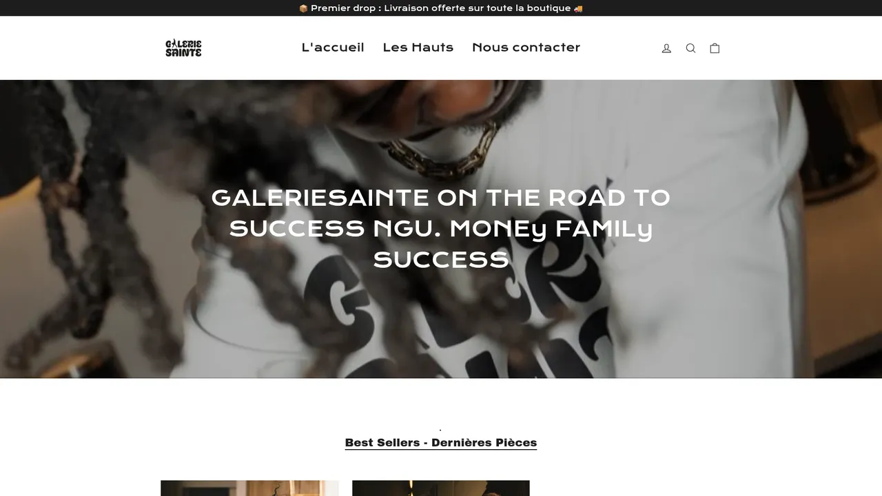 Screenshot de www.galeriesainte.com