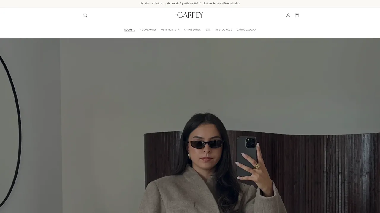 Screenshot de www.garfey.fr