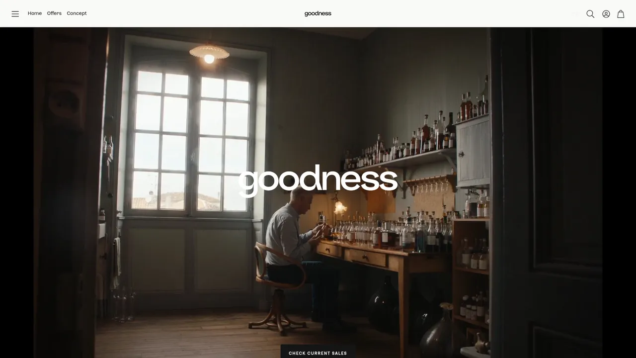 Aperçu du site www.goodness.wine