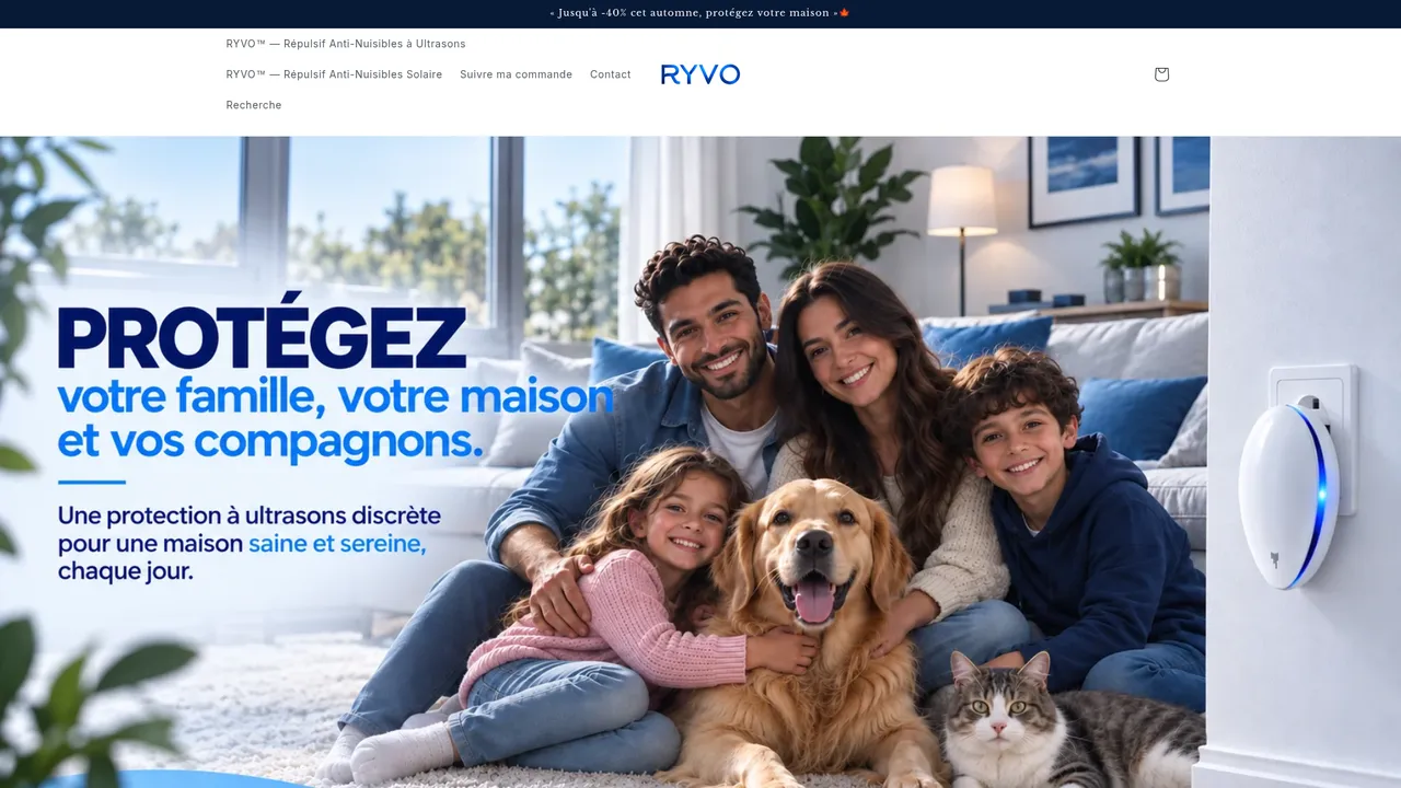 Screenshot de www.helloryvo.com