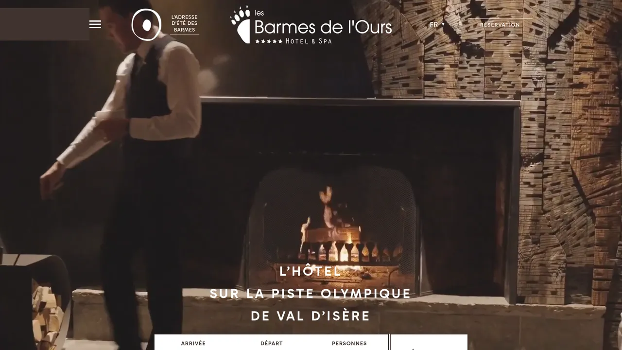 Screenshot de www.hotellesbarmes.com