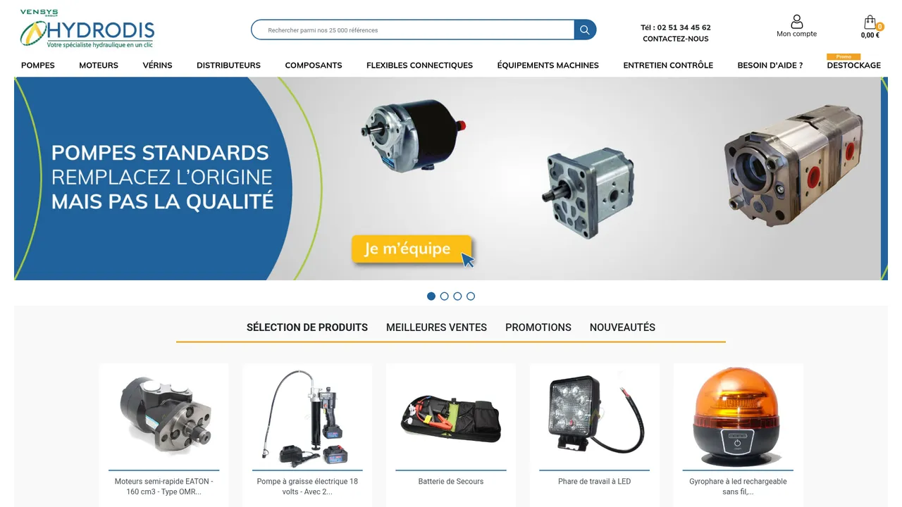 Aperçu du site www.hydrodis.com