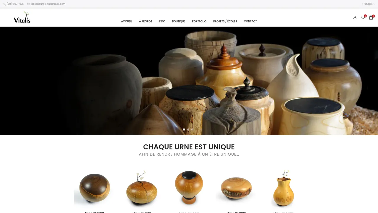 Screenshot de www.joseebourgoin.ca