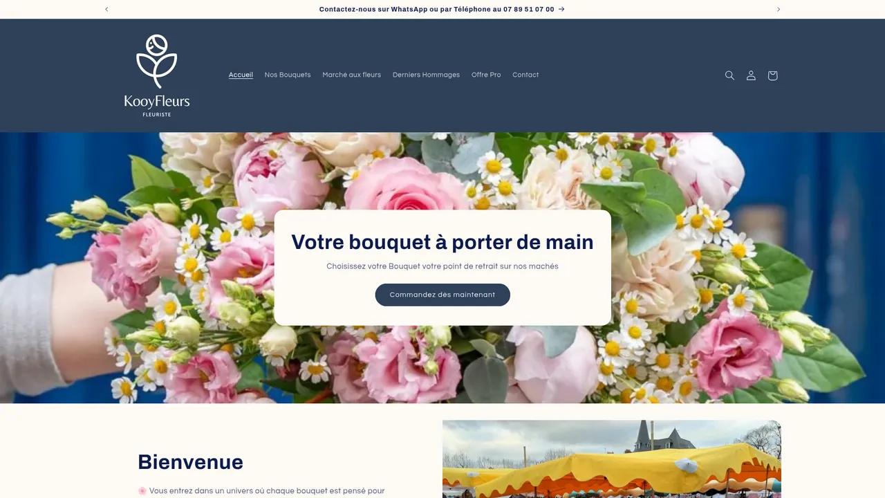 Screenshot de www.kooyfleurs.fr