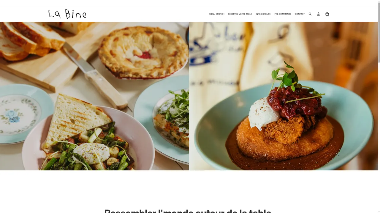 Screenshot de www.labine.ca