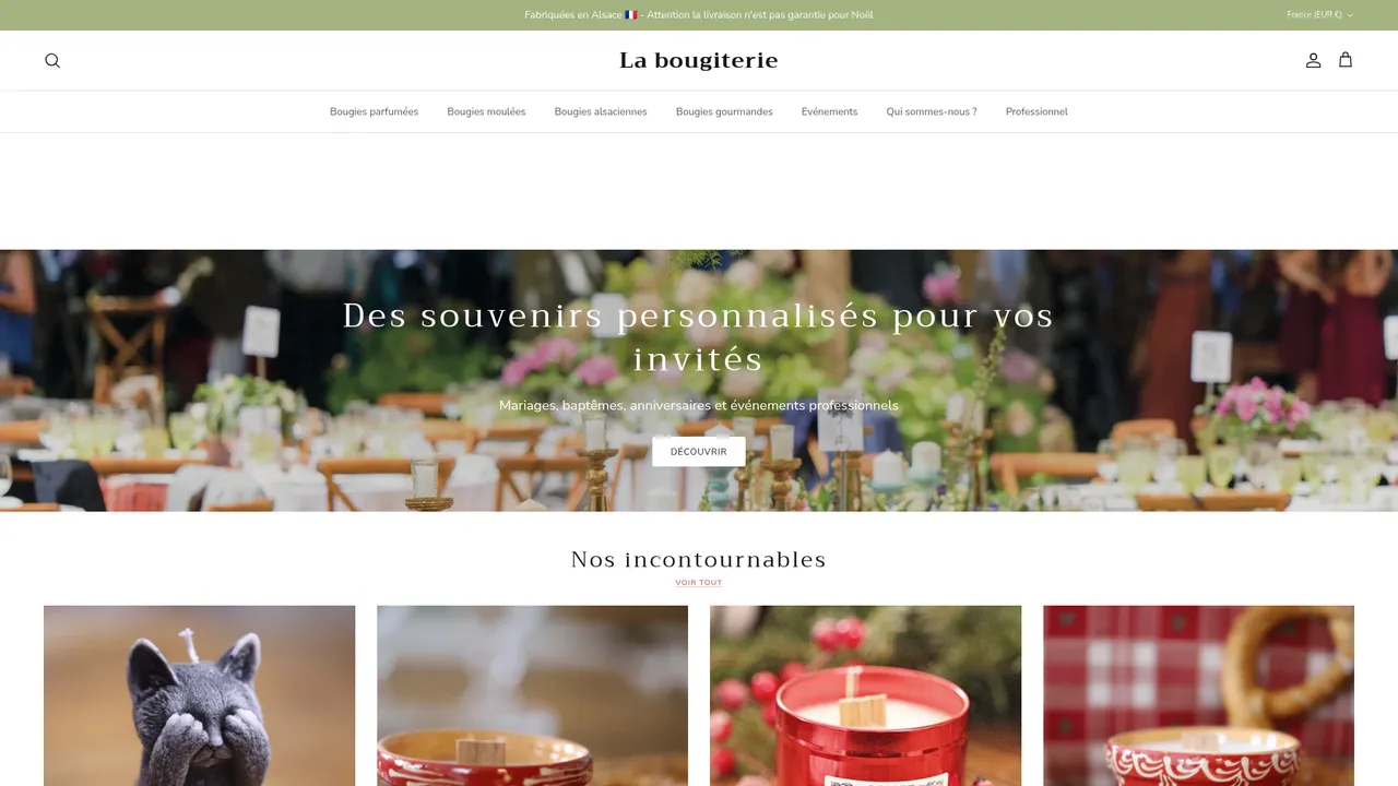 Aperçu du site www.labougiterie.fr