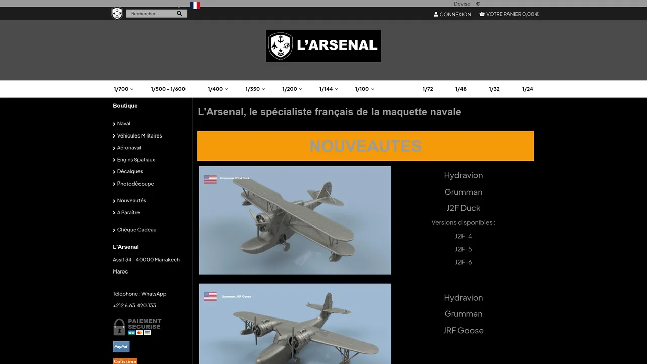 Screenshot de www.larsenal.com