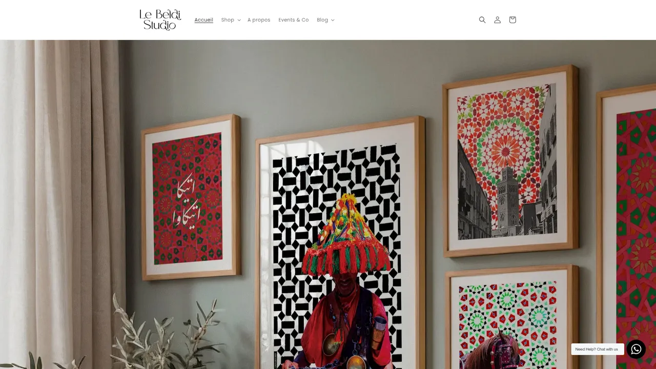 Screenshot de www.lebeldistudio.com