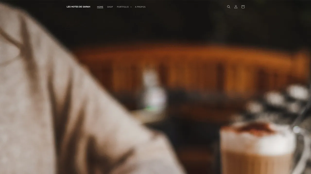 Screenshot de www.lesnotesdesarah.com
