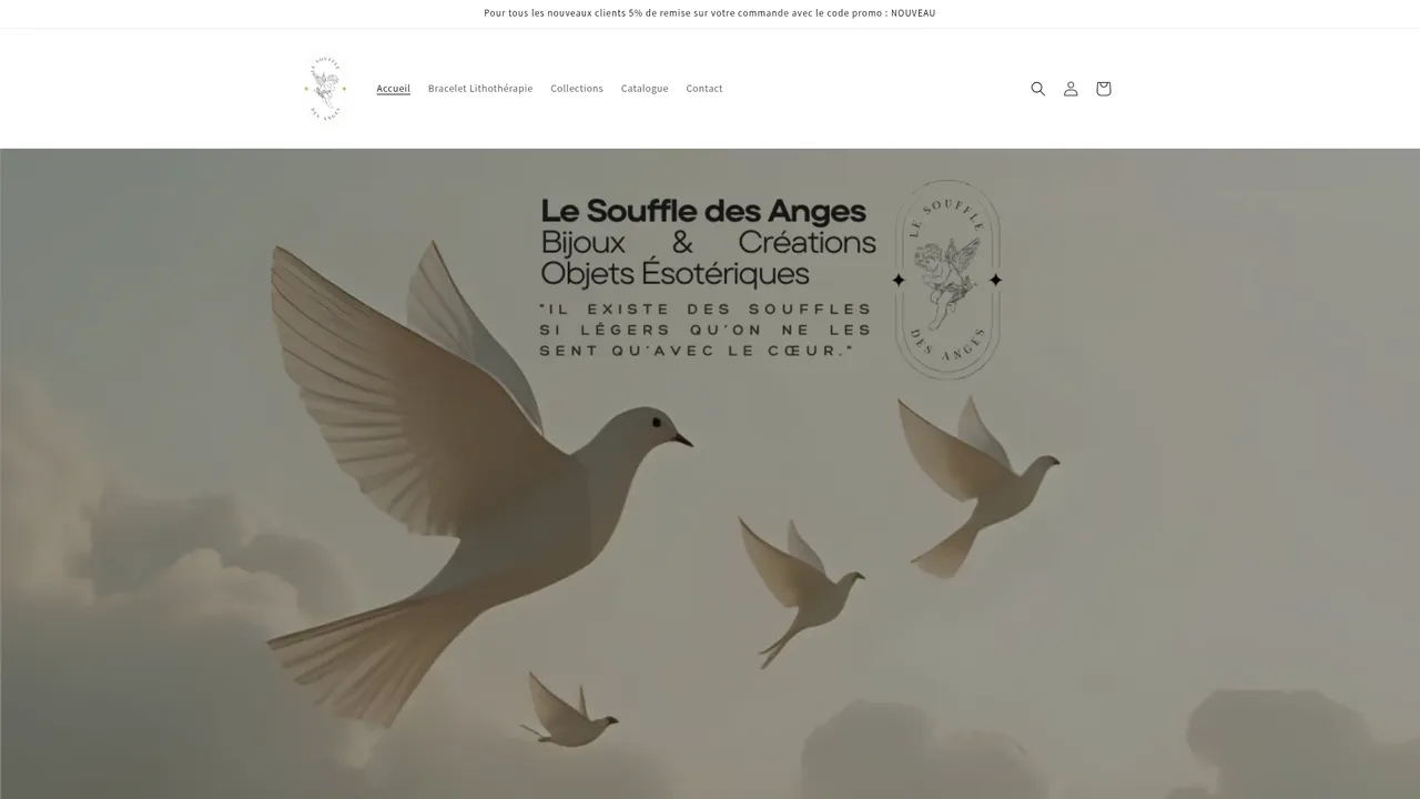 Screenshot de www.lesouffledesanges83.fr