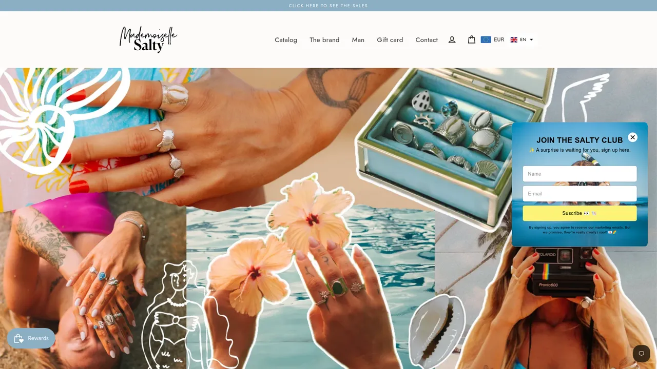 Aperçu du site www.mademoisellesalty.com