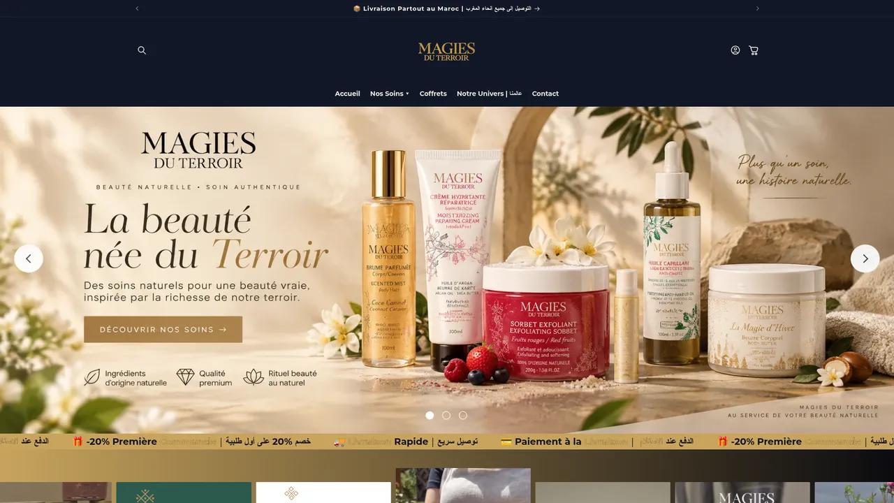 Screenshot de www.magiesduterroir.com
