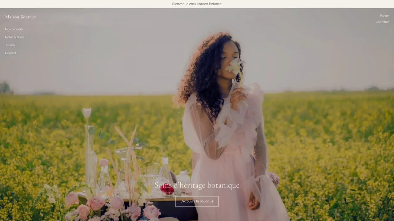 Screenshot de www.maisonbotanee.fr