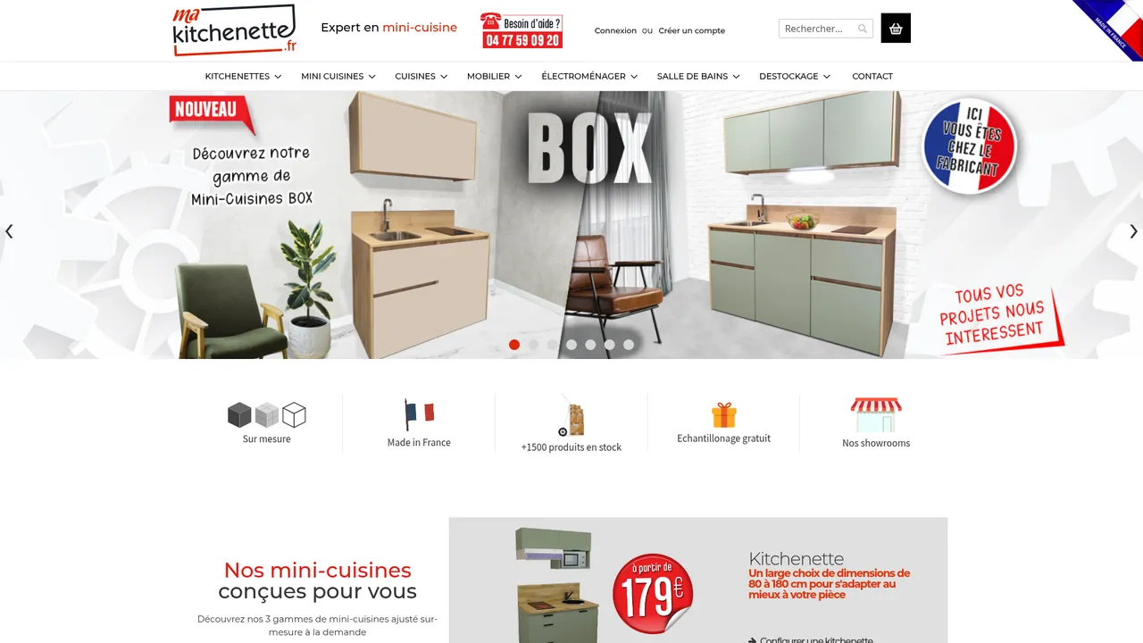 Screenshot de www.makitchenette.fr